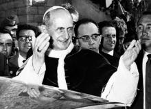 Le pape Paul VI, le 5 janvier 1964 à Nazareth