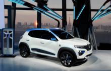 La nouvelle petite voiture électrique de Renault, la "K-ZE", qui sera fabriquée et commercialisée dans un premier temps en Chine à partir de 2019