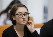 L'étudiante américaine Lara Alqasem lors d'une audience devant la Cour suprême israélienne le 17 octobre 2018
