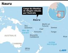 Carte de localisation de l'île du Pacifique de Nauru