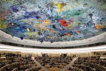 Le 39e Conseil des droits de l'homme au siège de l'ONU à Genève, le 10 septembre 2010