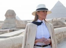 La Première dame des Etats-Unis Melania Trump, le 6 octobre 2018 en Egypte