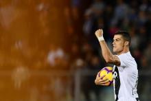 L'attaquant portugais de la Juventus, Cristiano Ronaldo, lors du match de Serie à Empoli, le 27 octobre 2018