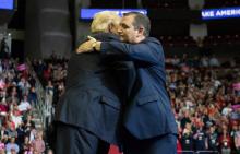 Donald Trump et Ted Cruz, à Houston, au Texas, le 31 mai 2018