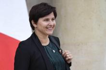 La ministre des Sports Roxana Maracineanu à sa sortie du palais de l'Elysée à l'issue du conseil ministériel, le 17 octobre 2018