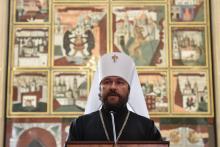 Le métropolite Hilarion, chargé de la diplomatie du Patriarcat de Moscou, le 14 septembre 2018