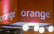 Le logo de la compagnie de télécoms Orange