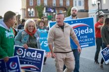 Le candidat démocrate Richard Ojeda à Huntington, le 18 octobre 2018 en Virginie occidentale