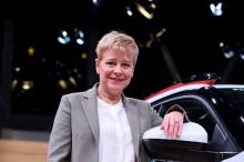 La directrice générale de Citroën Linda Jackson, le 3 octobre 2018 au Mondial de l'auto à Paris