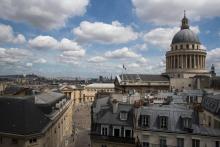 Le Panthéon, où Emmanuel Macron veut faire entrer l'écrivain Maurice Genevoix et "ceux et celles de 14", à Paris le 31 mai 2017