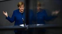 La chancelière allemande Angela Merkel, au Bundestag à Berlin, le 21 novembre 2018