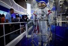 Au Salon d'aéronautique et d'aérospatiale de Zhuhai le 6 novembre 2018, où a été présentée la réplique la première grande station spatiale chinoise attendue pour 2022