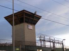 La prison de Guantanamo sur la base militaire américaine située sur l'île de Cuba, photographiée le 16 octobre 2018