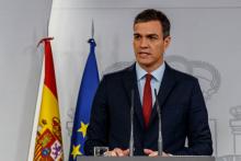 Le président du gouvernement espagnol, Pedro Sanchez, le 24 novembre 2018 à Madrid