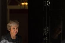 La Première Ministre britannique Theresa May au 10 Downing Street, le 24 juillet 2018 à Londres