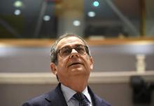 Giovanni Tria, le ministre italien des Finances, le 6 novembre 2018 à Bruxelles