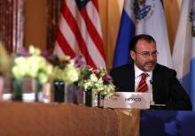 Le ministre des Affaires étrangères mexicain, Luis Videgaray, à Washington DC le 11 octobre 2018