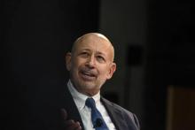 Lloyd Blankfein, l'ancien PDG de Goldman Sachs, à New York le 1er novembre 2018