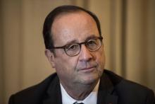 L'ancien président de la République François Hollande le 15 novembre 2018 à Athènes