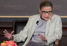 Ruth Bader Ginsburg, le 27 avril 2017 à Washington