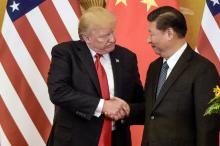 Le président américain Donald Trump et son homologue chinois Xi Jinping à Pékin, le 9 novembre 2017