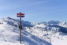 Une piste de la station de ski de Vaujany, dans les Alpes, le 28 novembre 2018