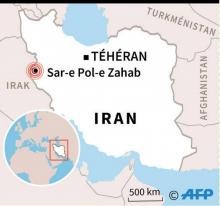 Localisation du séisme dans l'ouest de l'Iran