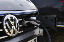 Une voiture électrique Volkswagen le 2 février 2016 à Berlin