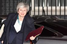 La Première ministre britannique Theresa May à Londres le 10 décembre 2018