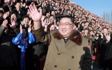 Photo du dirigeant nord-coréen Kim Jong Un fournie le 29 décembre par l'Agence centrale de presse nord-coréenne, prise le 25 ou 26 décembre 2018