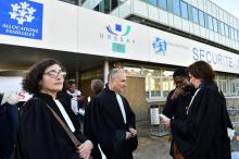 Des avocats mobilisés contre la réforme de la Justice au Mans, le 10 décembre 2018