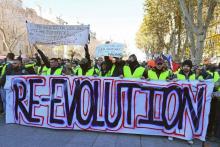 Manifestation de "gilets jaunes" à Marseille le 8 décembre 2018
