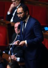 Le député LREM Guillaume Chiche, le 6 février 2018 à l'Assemblée nationale, à Paris
