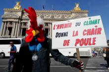 Manifestation contre le réchauffement climatique à Paris le 13 octobre 2018