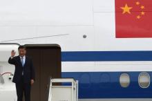 Le président chinois Xi Jinping à l'aéroport de Manille le 20 novembre 2018.