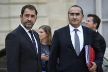 Le secrétaire d'Etat à l'Intérieur Laurent Nuñez et le ministre de l'Intérieur Christophe Castaner, le 17 octobre 2018 à l'Elysée