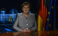 La chancelière allemande Angela Merkel après son allocution du Nouvel An, à Berlin, le 30 décembre 2018