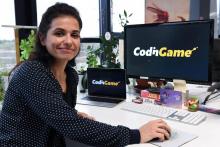 Aude Barral, fondatrice de Codingame, au siège de l'entreprise à Montpellier, le 7 novembre 2018