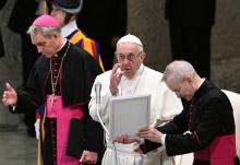 Le pape François, le 5 décembre 2018 au Vatican, à Rome