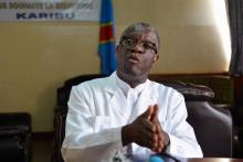 Le docteur congolais Denis Mukwege, prix Nobel de la paix, dans son hôpital de Panzi, à Bukavu, le 6 octobre 2018 en RDC