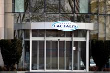 Le siège du groupe Lactalis à Laval dans le nord-ouest de la France le 17 janvier 2018