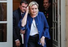Marine Le Pen et Louis Alliot à l'hôtel Matignon, le 3 décembre 2018 à Paris