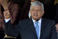 Mexico's President Andres Manuel Lopez Obrador delivers a speech during a military ceremony, in Mexico City on December 02, 2018.Anti-establishment leftist Andres Manuel Lopez Obrador vowed a "deep an