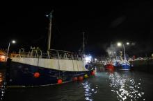 Des bateaux de pêche dans le port de Pittenweem (Écosse) le 9 décembre 2018