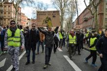 Manifestation de "gilets jaunes", le 19 janvier 2019 à Toulouse