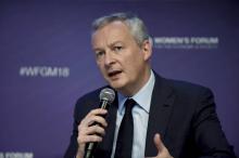 Le ministre de l'Economie Bruno Le Maire le 15 novembre 2018 à Paris