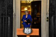 Theresa May, le 16 janvier 2019 à Londres