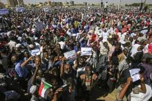 Manifestation antigouvernementale à Khartoum le 6 janvier 2019