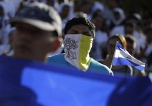 Rassemblement à l'appel de l'église catholique pour la paix au Nicaragua, le 1er janvier 2019 à Managua