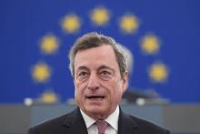 Le président de la Banque centrale européenne, Mario Draghi, à Strasbourg le 15 janvier 2019.